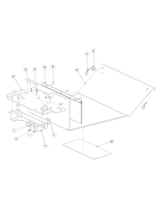 Floor Panel Assembly Diagram and Parts List for M72-GN33 53CB5FJZ750-33HP-OHV Cub Cadet Lawn Tractor